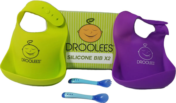 Droolees Silicone Bibs -2 Bonus Pack